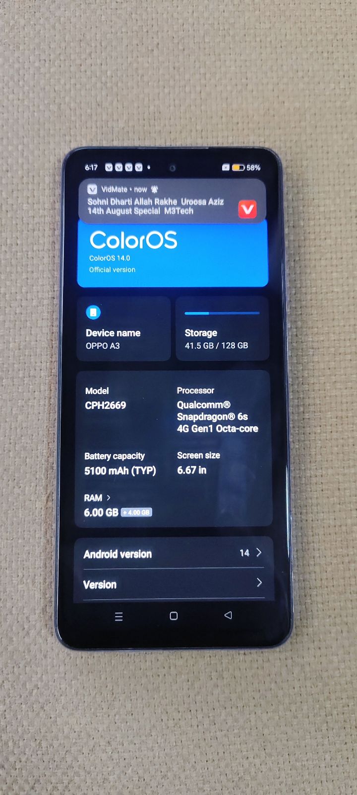 Oppo A3 · 6GB / 128GB - photo 2