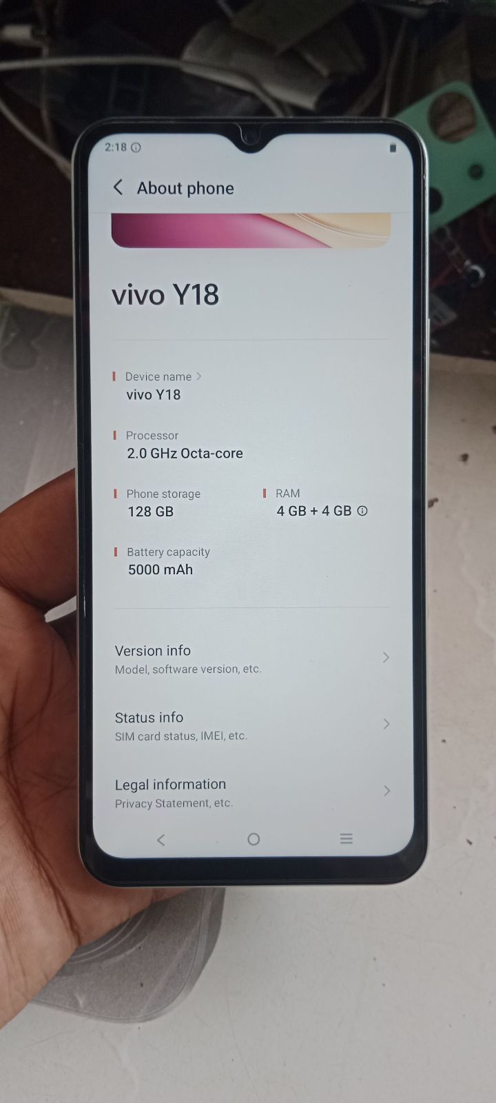 Vivo Y18 · 4GB / 128GB - photo 3