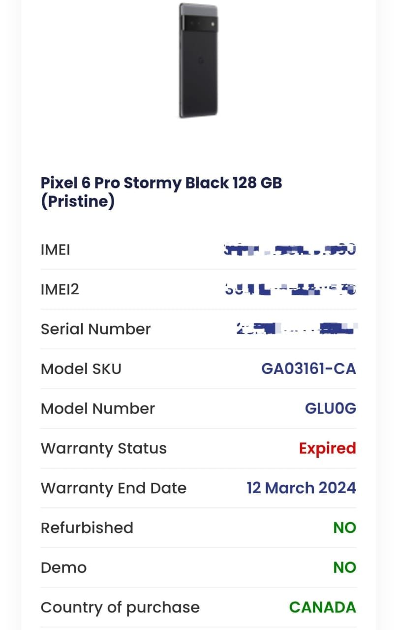 Pixel 6 Pro · 12GB / 128GB - photo 3