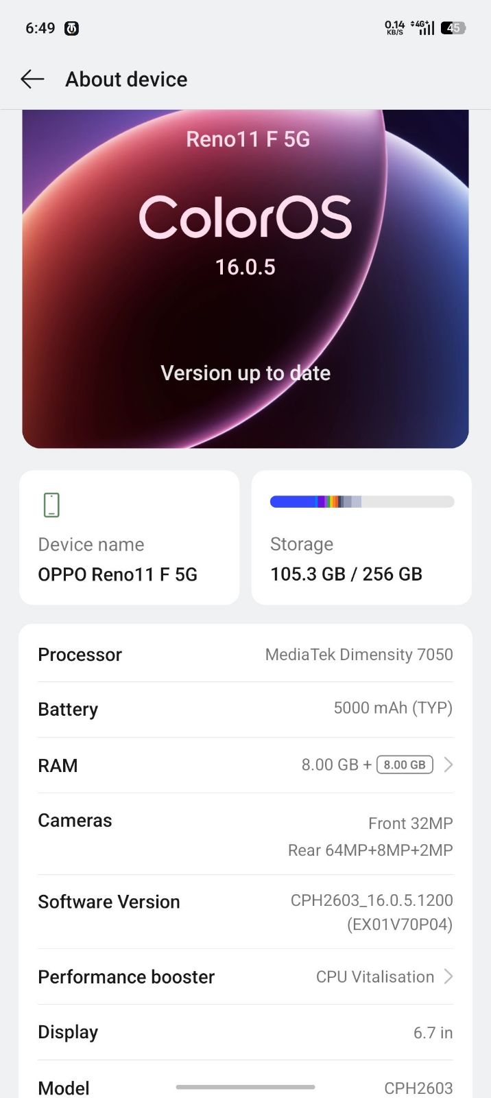 Oppo Reno 11 F 5G · 8GB / 256GB - photo 5